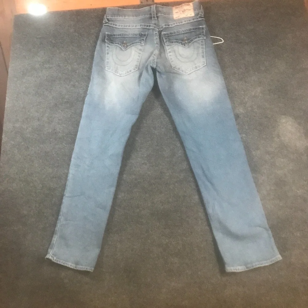 True Religion Geno Relaxed Slim Jeans Mens 29 (Fits 32x31.5) Blue Denim Cotton